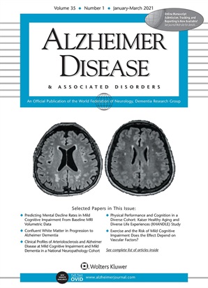 Alzheimer Disease and Associated Disorders Online