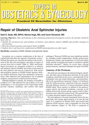 Topics in Obstetrics & Gynecology Online