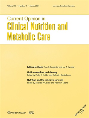 Current Opinion in Clinical Nutrition and Metabolic Care Online