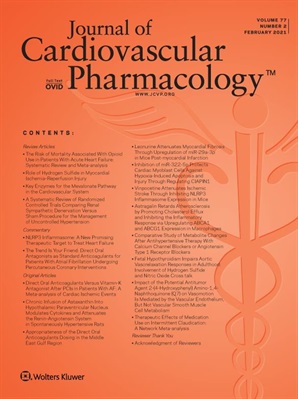 Journal of Cardiovascular Pharmacology™ Online