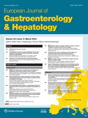 European Journal of Gastroenterology and Hepatology