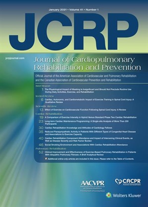 Journal of Cardiopulmonary Rehabilitation and Prevention Online (JCRP): Research and Advances in Cardiovascular and Pulmonary Prevention and Rehabilitation