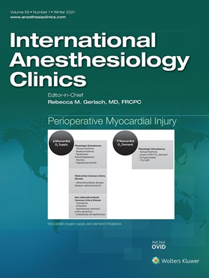 International Anesthesiology Clinics