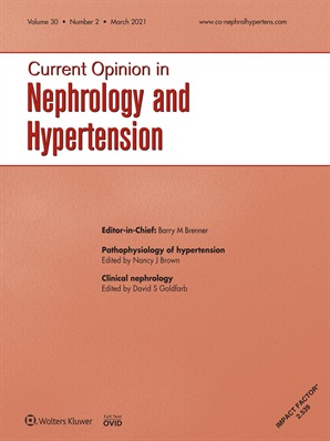 Current Opinion in Nephrology and Hypertension Online