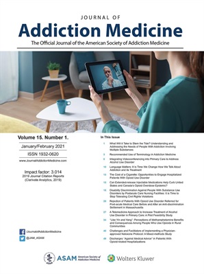 Journal of Addiction Medicine