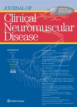 Journal of Clinical Neuromuscular Disease Online